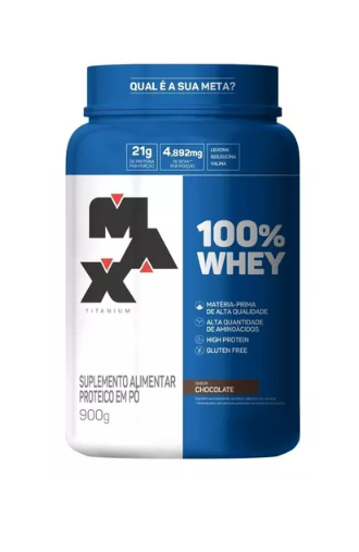 Whey Protein Concentrado Max Titanium Pote 900g