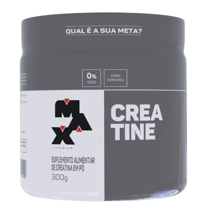 Creatina Max Titanium Pura Sem Sabor 300g