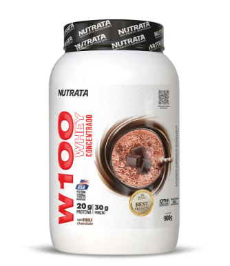 Whey Protein Concentrado Nutrata W100 Pote 900g