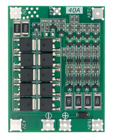 Placa de Proteção BMS 4S 40A Para Baterias de Lítio