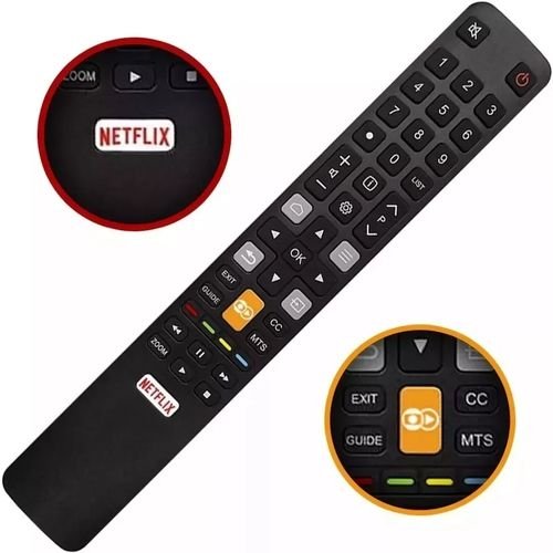 Controle Remoto TCL com botão Netflix