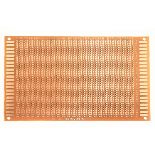 Placa Fenolite Perfurada Face Simples 10x15cm