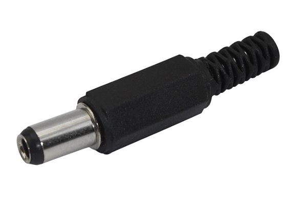 Plug P4 Macho 2,1mm x 5,5mm