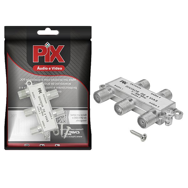 Divisor de antena 4 vias  5 - 900 MHZ