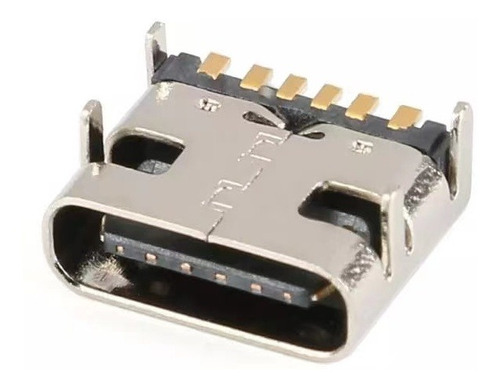 Conector USB-C  6 pinos fêmea