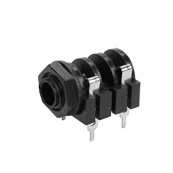 Jack P10 mono Plástico 4 Terminais Painel