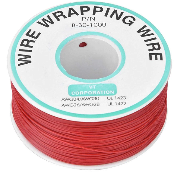 Cabo flexível Vermelho 0,10mm - Rolo 250 Metros