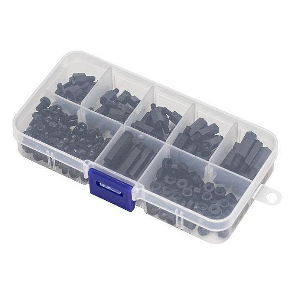 Kit Espaçadores de Nylon M3 300 peças