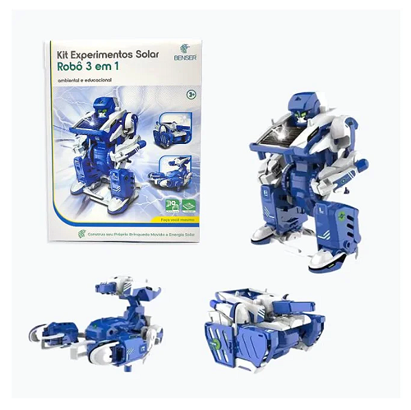 Kit Solar Robô 3 em 1 Transformers