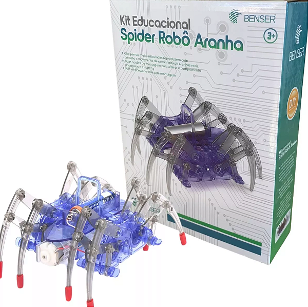 Kit Educacional DIY Aranha robótica Spider com Inmetro