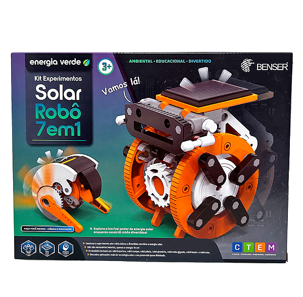 Kit Experimentos Solar 7 Em 1 com Inmetro