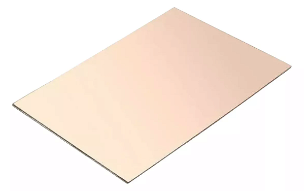 Placas de Fenolite Lisa cobreada 5x10cm