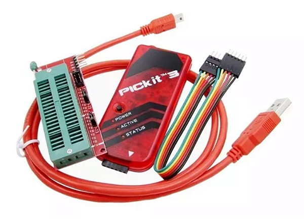 Kit Pickit 3 Gravador Pic Usb Programador + Socket Zif