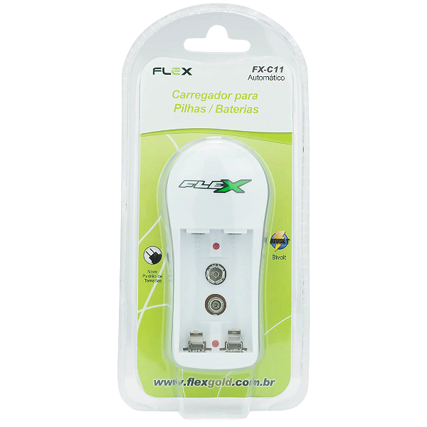 Carregador para Baterias e Pilhas (AA), (AAA) e 9V