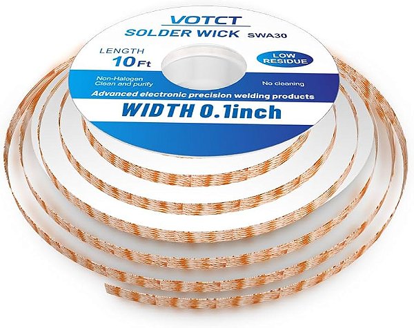 Fita Dessoldadora Soldering Wick 2,00mm x 1,5mm metros