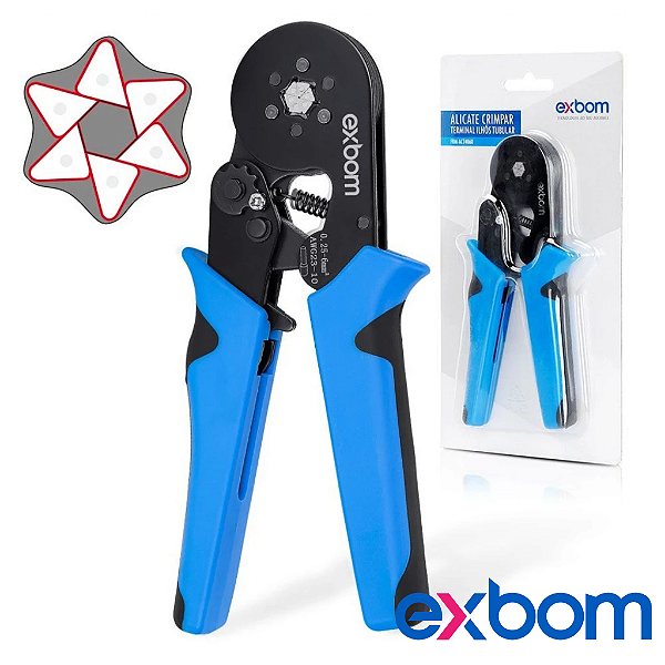 Alicate Crimpador Terminal Ilhós Tubular Profissional