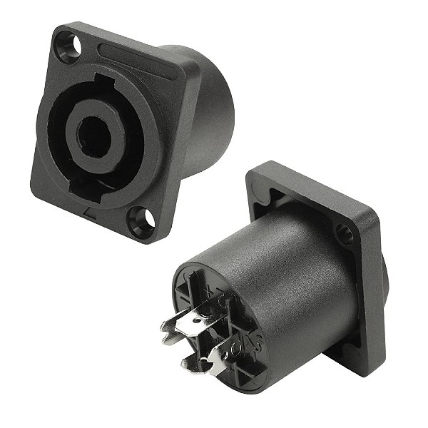 Speakon Painel Retangular 4 Vias