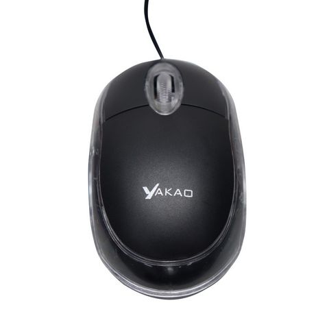 Mouse USB Mini 1000dpi Preto Yakao - B100 - B100