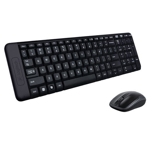 Kit Teclado + Mouse sem Fio Logitech MK220 Preto - 920-004431 - 920-004431