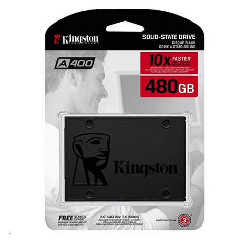 SSD 480 GB Sata 3 2,5" Kingston SA400S37/480GB Leitura 500 MBPS Gravação 450 MBPS - SA400S37/480G