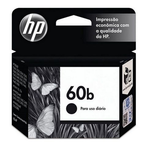 Cartucho de Tinta HP 60B Every day Preto Original - CC636WB - 200 páginas para D1660, D2530, D2545, D2560, D2660, D5560M F2430, F2480, F4210, F4235 - CC636WB