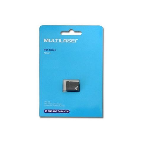 Pen Drive Multilaser 8GB Nano Preto - PD053 - PD053