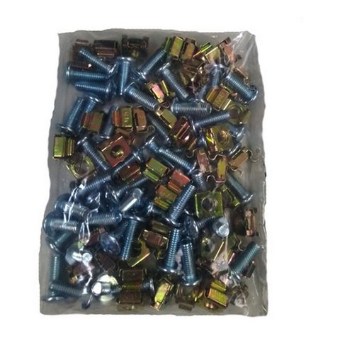 Porca Gaiola para Rack com Parafuso M6 Seccon SecLan - WT-2055A-20MM - Pacote com 50 kits - WT-2055A-20MM