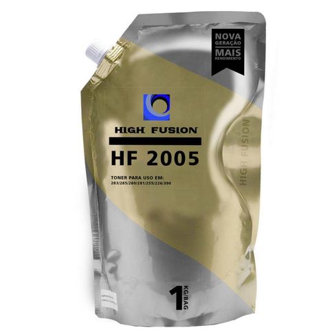 Tinta Pó P/ Toner HP Preto Universal 1Kg High Fusion Potencial Suprimentos - HF-2005 - HF2005