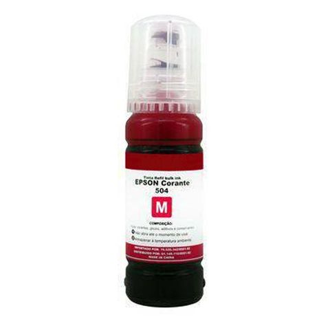 Tinta Bulk Ink Epson 504/544 Magenta Corante 70ml Masterprint - R-EP70M - 226080041