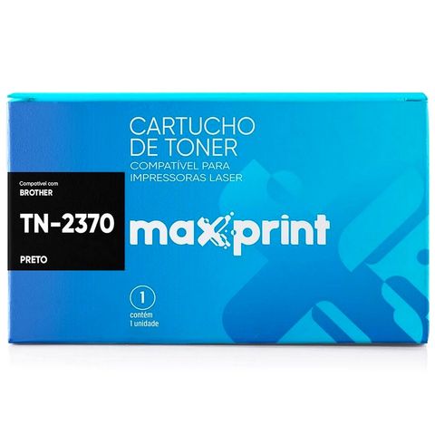 Toner Brother Preto Maxprint - TN2370 MFC ­ L2740DW, MFC­L2720DW, MFC­L2700DW, DCP­L2540DW, DCP­L2520DW, HL­L2360DW, HL­L2320D - 5613911