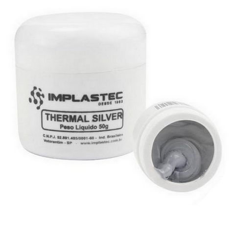Pasta Térmica Thermal Silver 50 Gramas para Processador Implastec - PATS508CX - PATS508CX