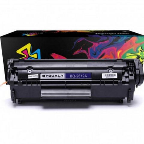 Toner HP 12 Preto Byqualy Q-2612A Potencial Suprimentos - 2612A - 2612A