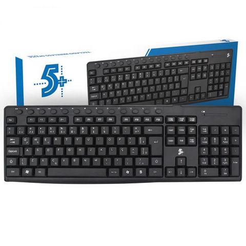 Teclado Multimidia Sem Fio 5+ Preto - 015-0081 - 015-0081