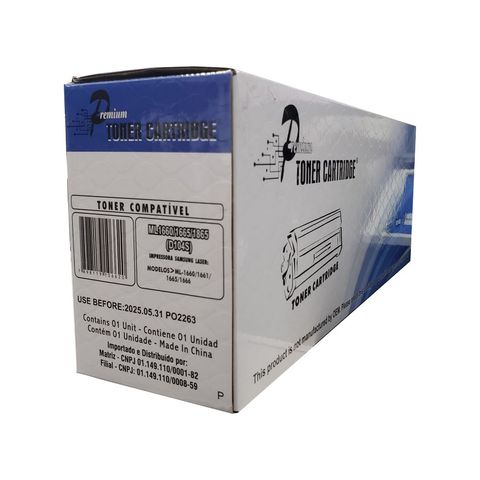 Toner Samsung Preto HtCompany - ML1660/1665 - ML1660, 1660, 1661, 1665, SCX3201, 3206 - 204030005