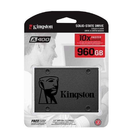 SSD 960 GB Sata 3 2,5" Kingston SA400S37/960G Leitura MBPS Gravação MBPS - SA400S37/960G