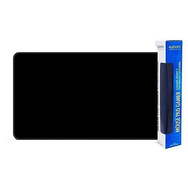 Mouse Pad Gamer Antiderrapante Preto 700x350x3mm MP-7035C25 Exbom - 3113 - Vendido Unitário - MP-7035C25 3113