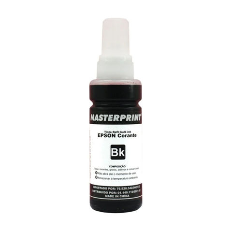 Tinta Bulk Ink Epson Preto 100ml Masterprint - R-EP100BK - 226080005