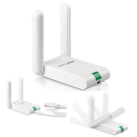 Adaptador USB Wireless Tp-Link 300N 2 Antenas de Alto Ganho - TL-WN822N - TL-WN822N