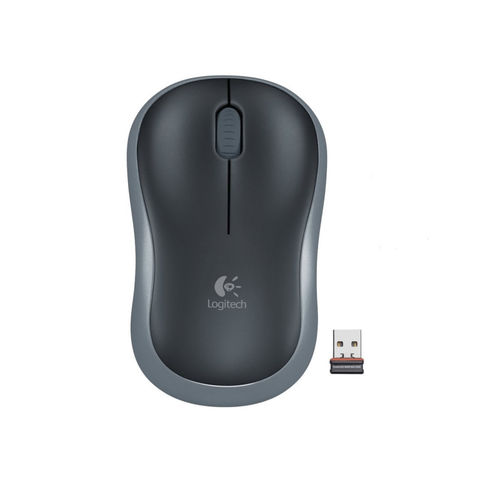 Mouse Sem Fio Logitech 1000 DPI Cinza M185 - 910-002225 CINZA