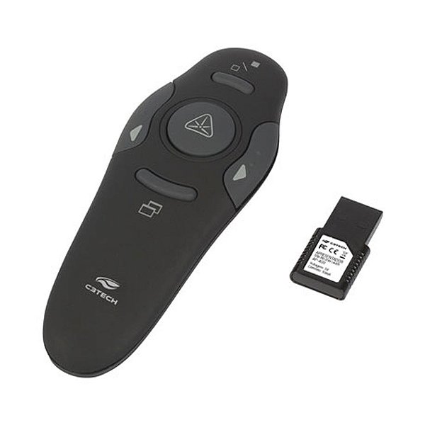 Apresentador para Projetor sem Fio com Laser até 10 Metros de Alcance C3 Tech - AP-400 - AP-400