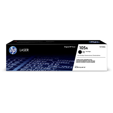 Toner HP 105 Preto Original - W1105A - 1.000 páginas para 103A, 107A, 107R, 107W, 108A , 108W, 131A , 133PN, 135R, 135A, 135W, 136A, 136NW - W1105A