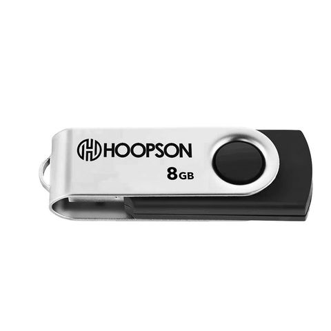 Pen Drive Hoopson 8GB Preto/Prata -PEN-001-8 / PEN-8GB-H - PEN-001-8 / PEN-8GB-H