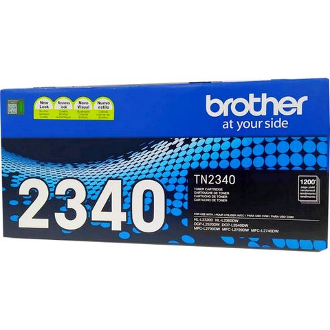 Toner Brother Preto Original - TN2340BR - 1.200 páginas para MFCL2740DW, MFCL2720DW, MFCL2700DW, DCPL2540DW, DCPL2520DW, HLL2360DW, HLL2320D - TN2340BR