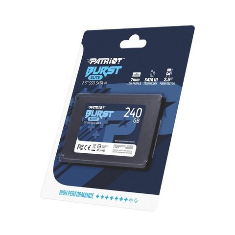 SSD 240 GB Sata 3 2,5" Patriot PBE240GS25SSDR Leitura 450 MBPS Gravação 320 MBPS - PBE240GS25SSDR - 9SE00105