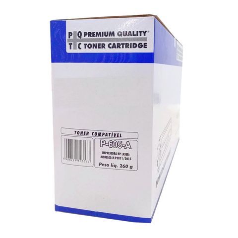 Toner HP P-605-A Preto HTCompany - CE-255A - P3010, P3015, P3015d, P3015dn, P3015x, P3016, M525c - 204010210