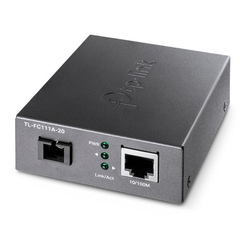 Conversor de Mídia TP-Link RJ45 10/100 / Fibra Ótica 20 KM Monomodo - FC111A-20 - FC111A-20