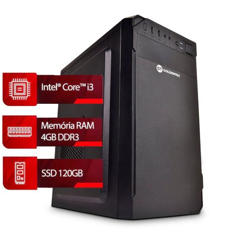Micro Computador Goldentec F-GCL - 64801/ 68517 Core i3 2120 Memória 4 GB SSD 120 GB sem Monitor - F-GCL - 61198/ 64801/ 68517