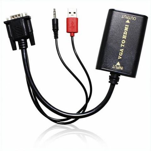 Conversor VGA + Áudio para HDMI Femêa F3 - 607 - 607