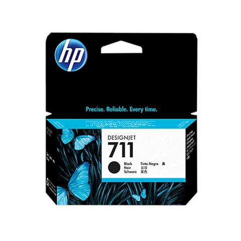 Cartucho de Tinta HP 711 Preto Original - CZ129A - 38 ml para T520, T120, T130 - CZ129A