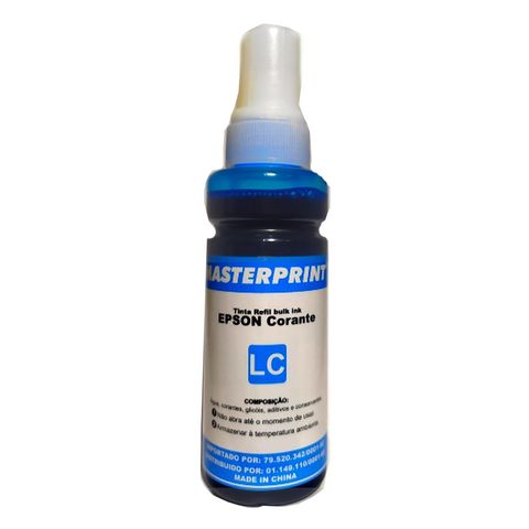 Tinta Bulk Ink Epson Light Azul Corante 100ml Masterprint - R-EP100LC - 226080009